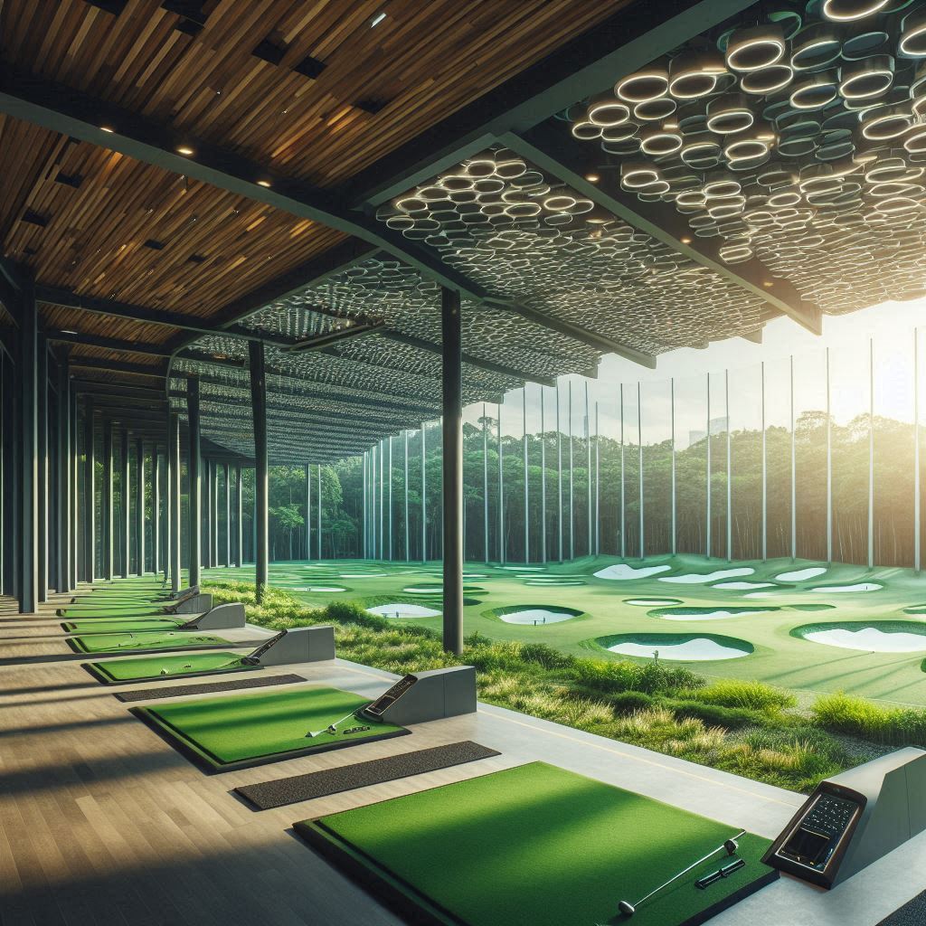 실외골프연습장 배경