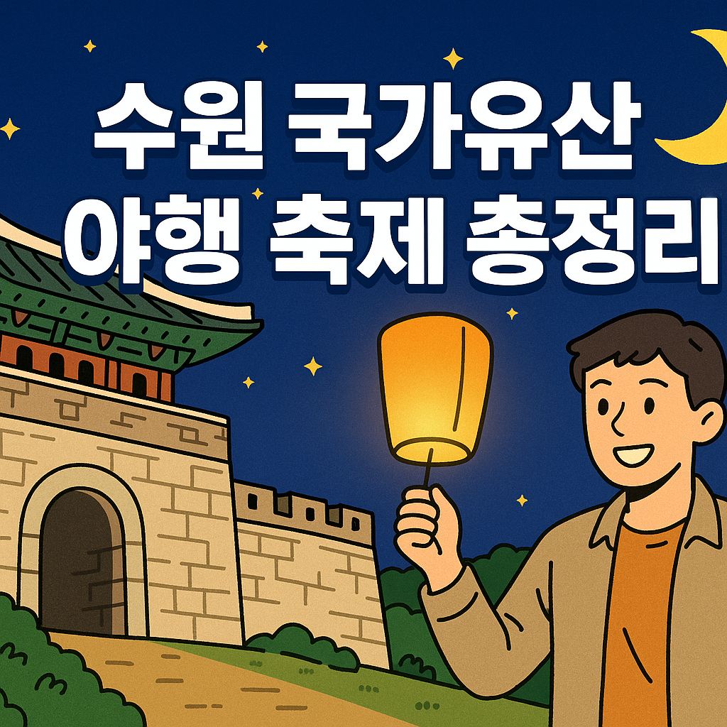 수원 국가유산 야행 축제 총정리