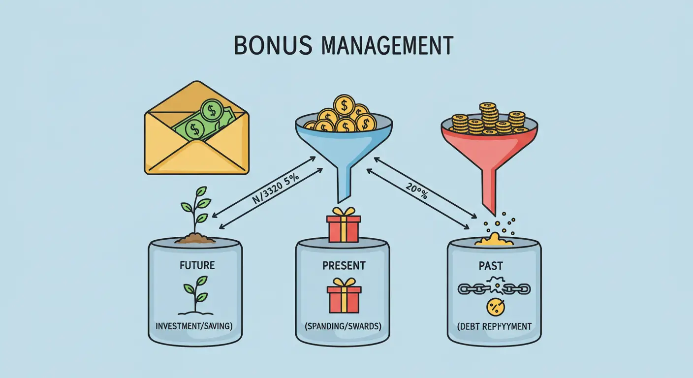 보너스를 미래(50%), 현재(30%), 과거(20%)에 배분하는 503020 법칙
