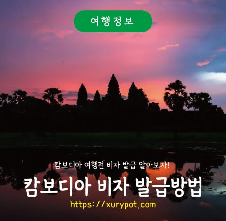 캄보디아 비자 신청