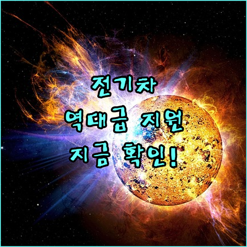 청년층 전기차 구매 혜택 및 지자체 ..
