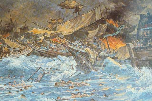 기벌포 해전 상상도