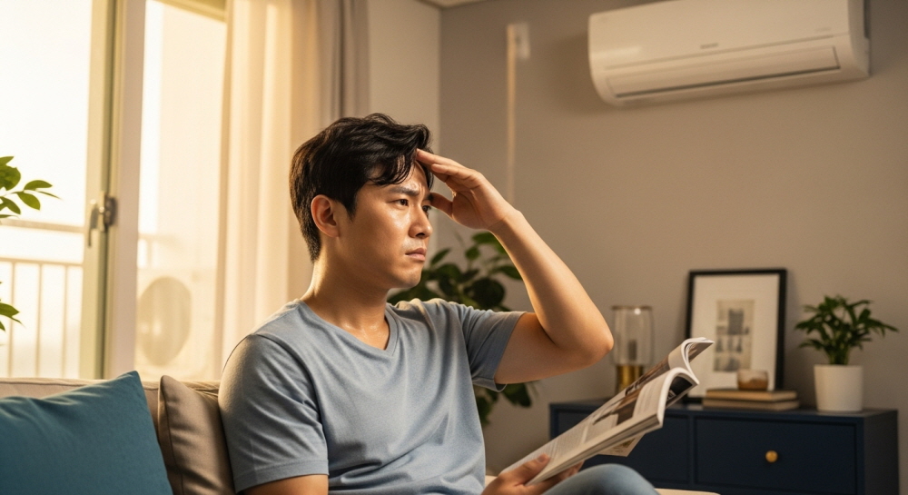 에어컨이 안시원해요