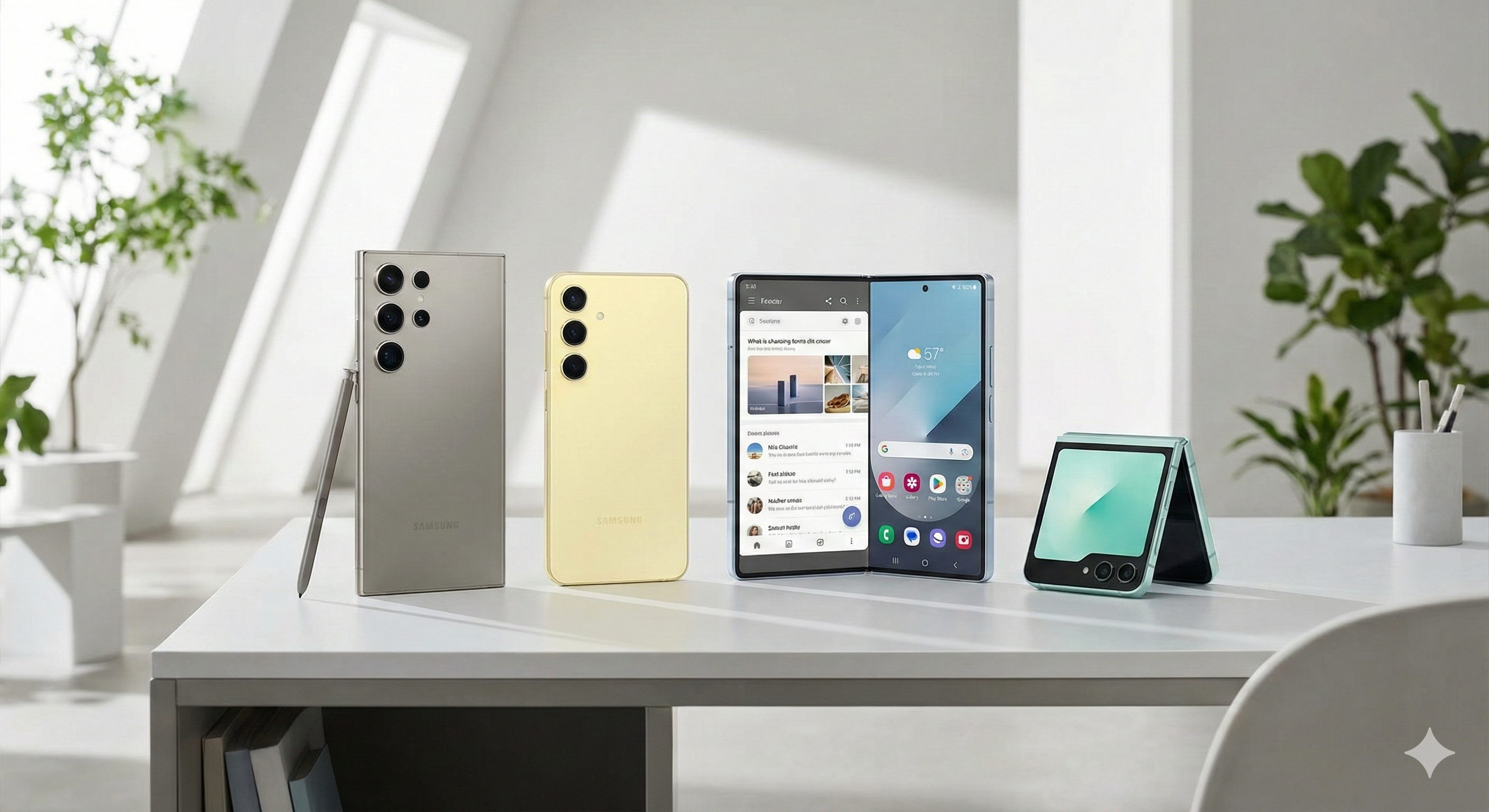 삼성 갤럭시(S24 시리즈나 최신 폴더블폰 등)