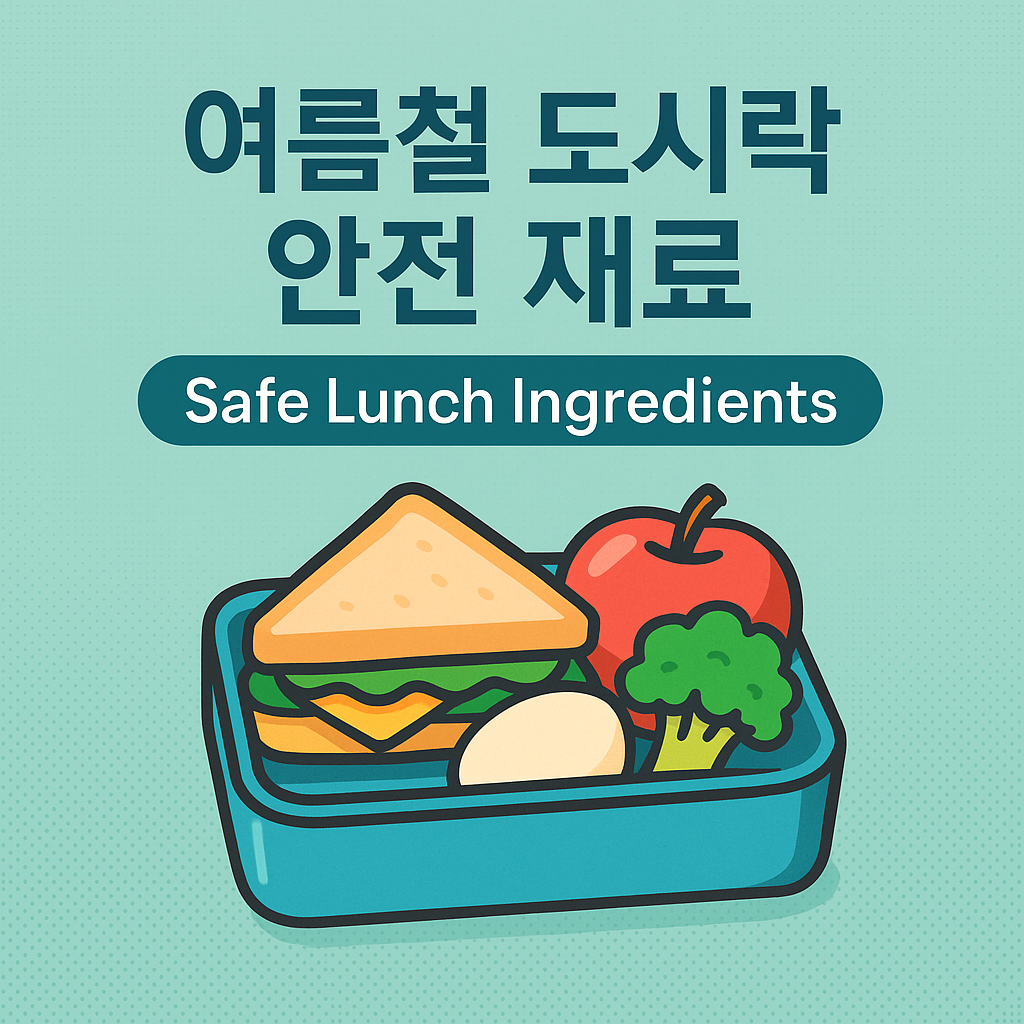 여름철 도시락 안전 재료