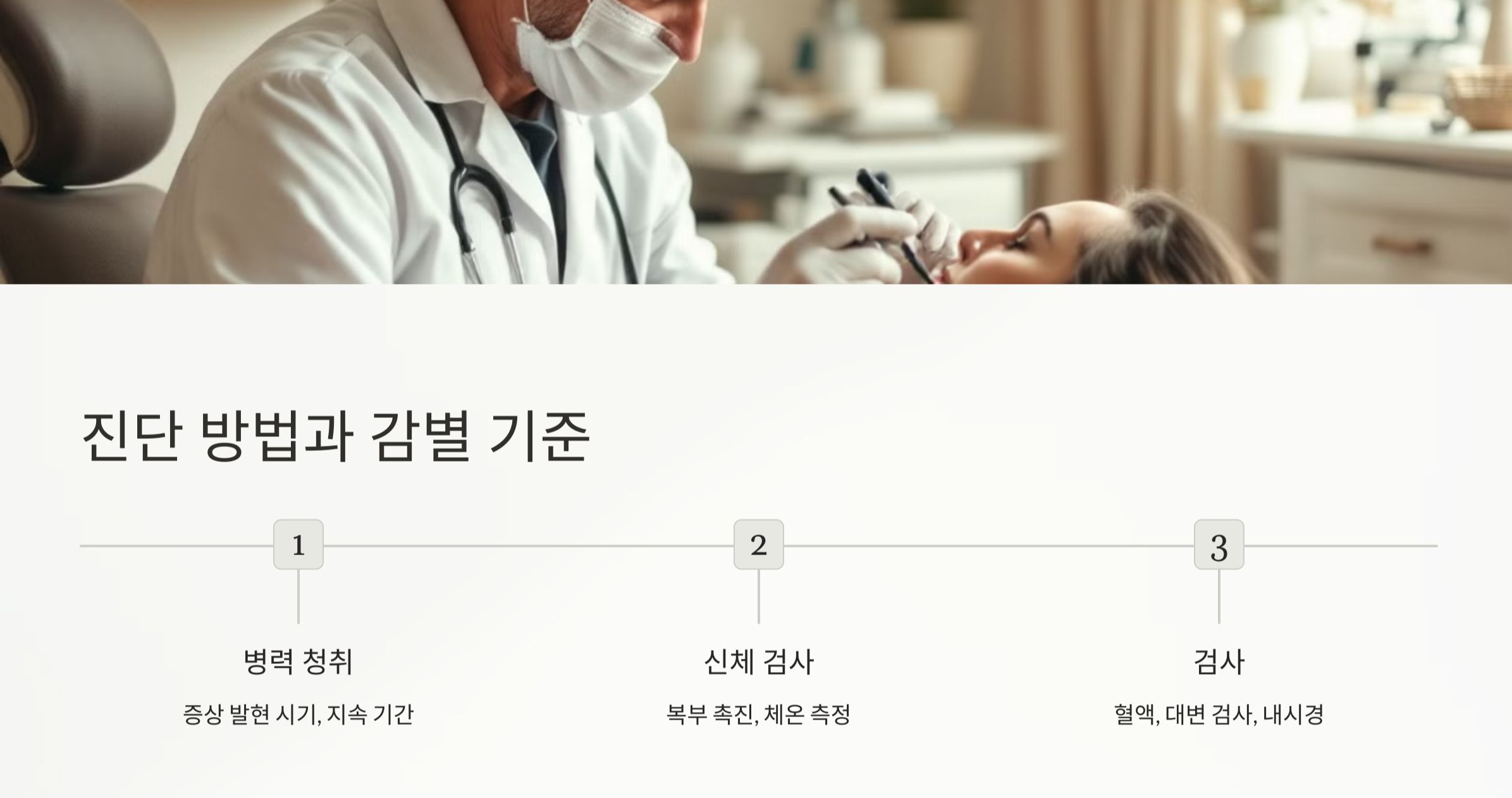 진단 방법 감별 기준 사진