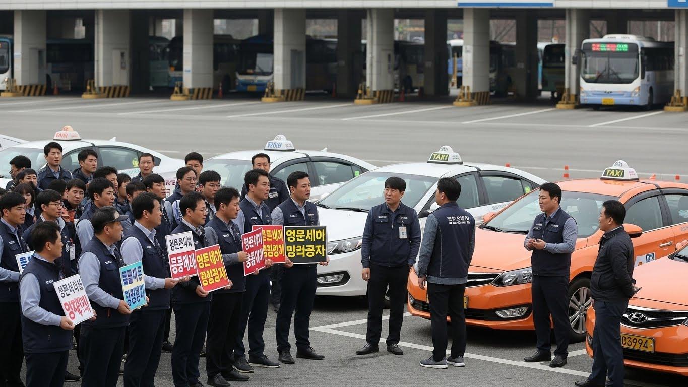 창원 버스 파업 택시