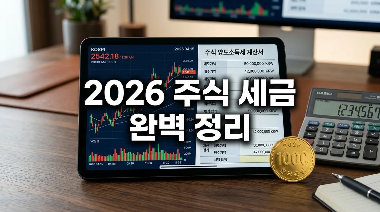 2026년 주식 세금 제도 완벽 정리: 금투세부터 미국 주식 절세 전략까지
