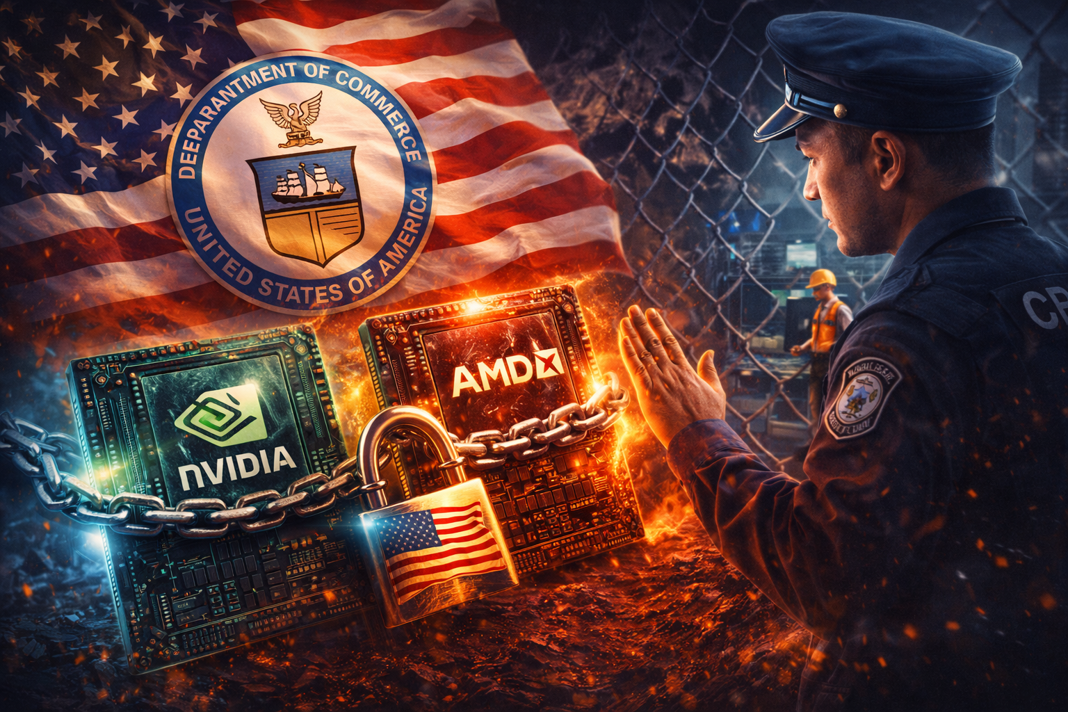 미국의 ai칩 수출 규제 이미지