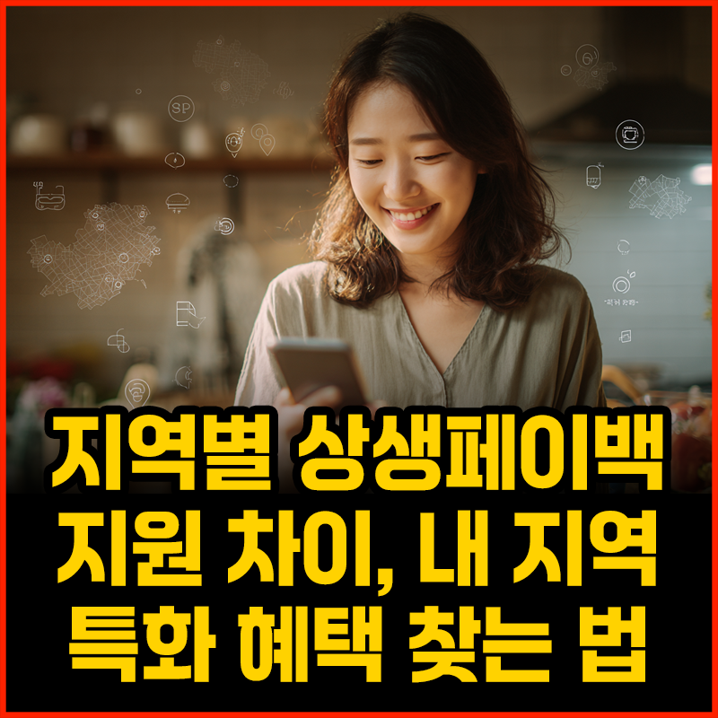 상생페이백 혜택을 스마트폰으로 조회 중인 30대 한국 여성