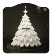 눈 덮인 트리를 형상화한 신라호텔의 시그니처 화이트 홀리데이 케이크