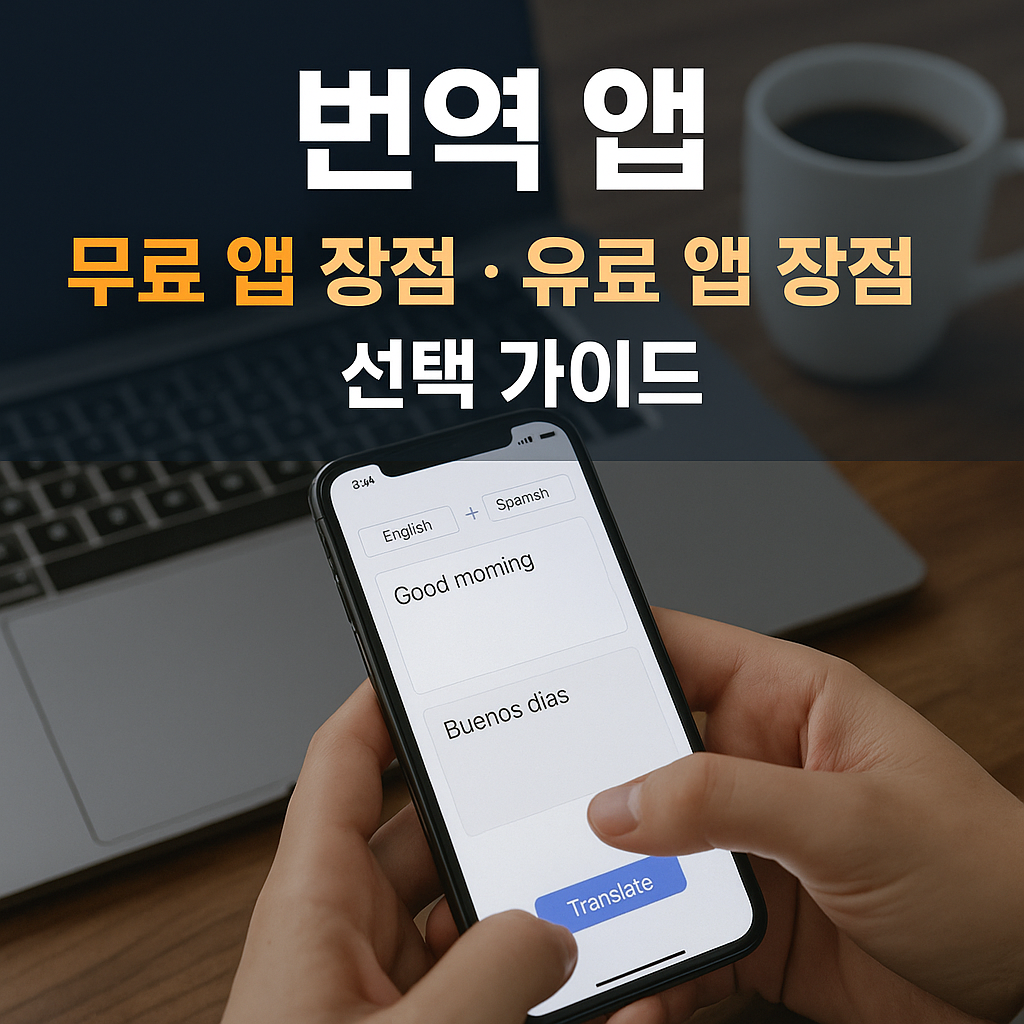 번역 앱 - 무료 앱 장점, 유료 앱 장점, 선택 가이드