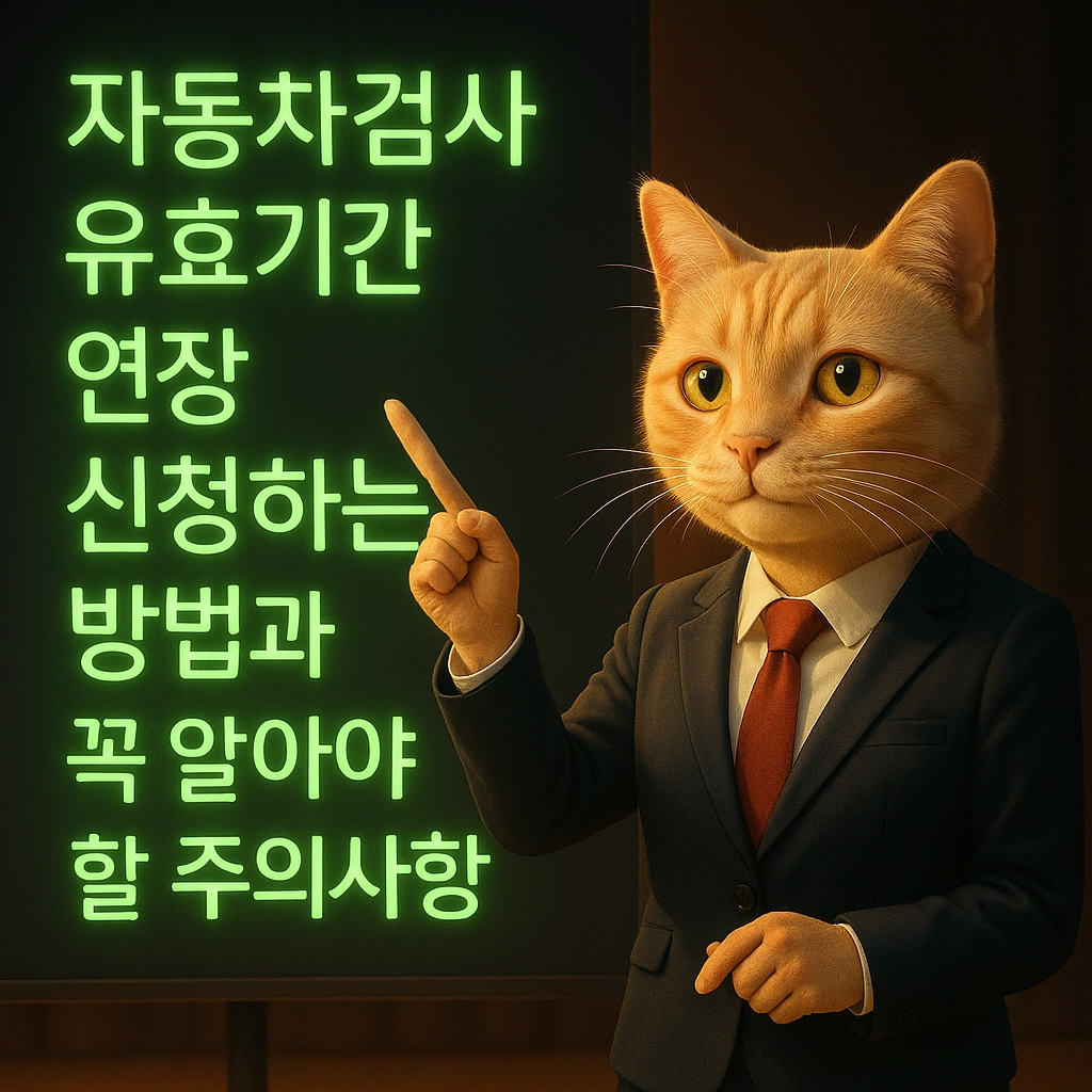 자동차검사 유효기간 연장 신청하는 방법과 꼭 알아야 할 주의사항