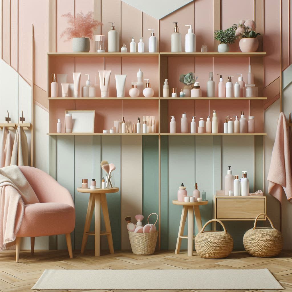 피부,체형관리 샵 배경