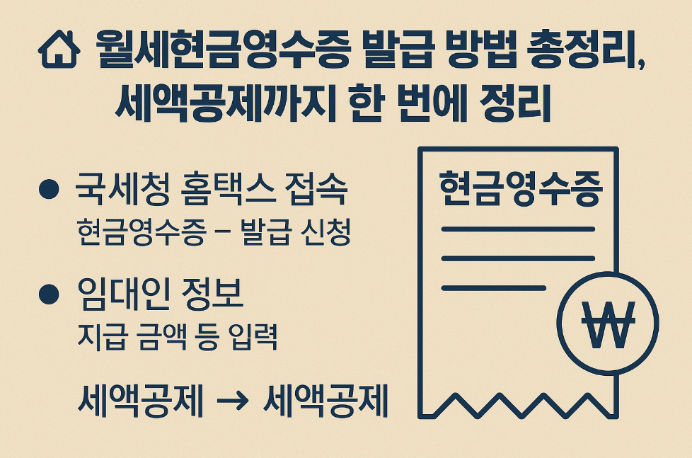 월세 현금영수증 발급 방법 총정리