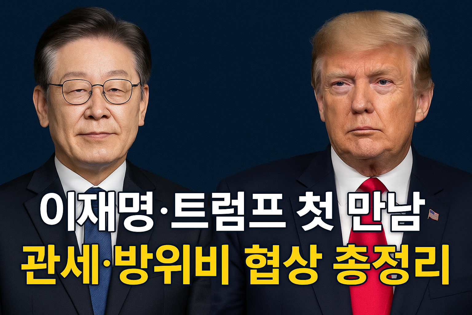 이재명 / 트럼프 첫 만남