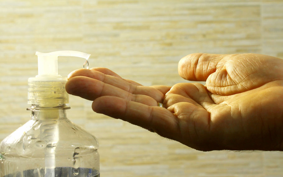 손소독제 사용법