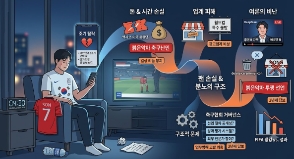2026년 월트컵 32강 좌절(팬 손실, 여론 분노, 협회 거버넌스)