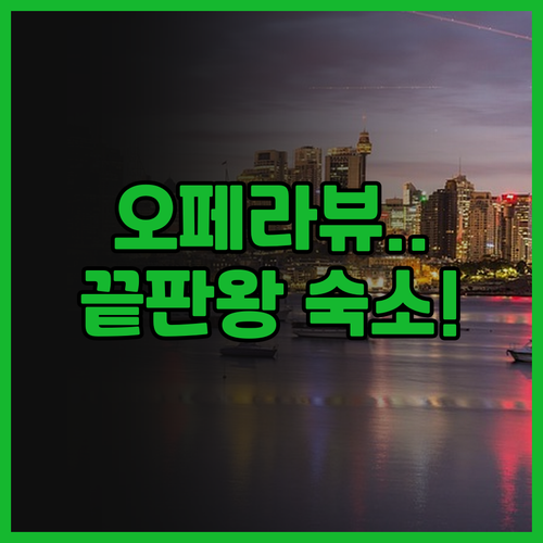 파크 하얏트 시드니 후기 오페라 하우..