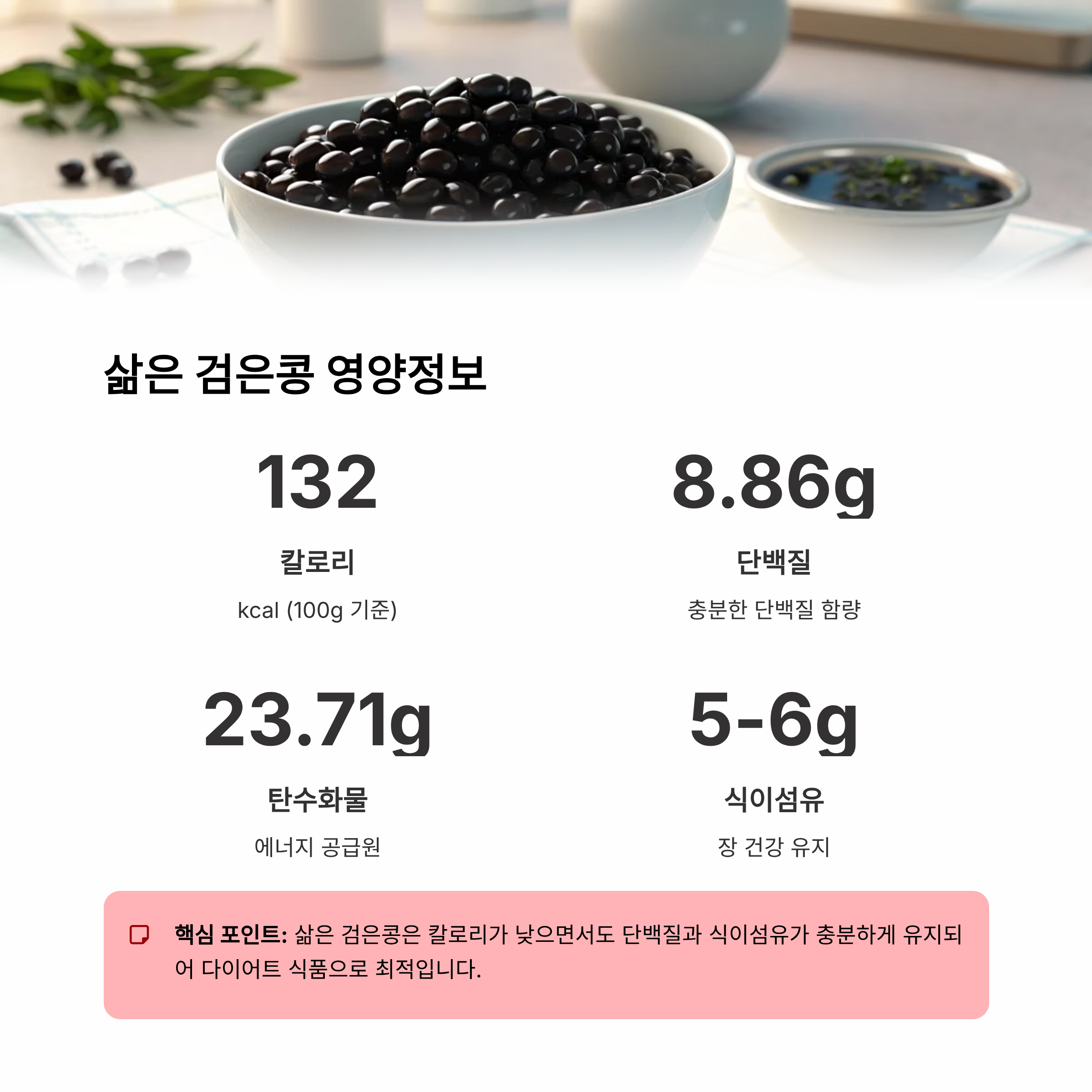 검은콩 영양성분 2025 완벽 가이드 – 한 줌 속 숨겨진 7가지 슈퍼 성분 총정리!