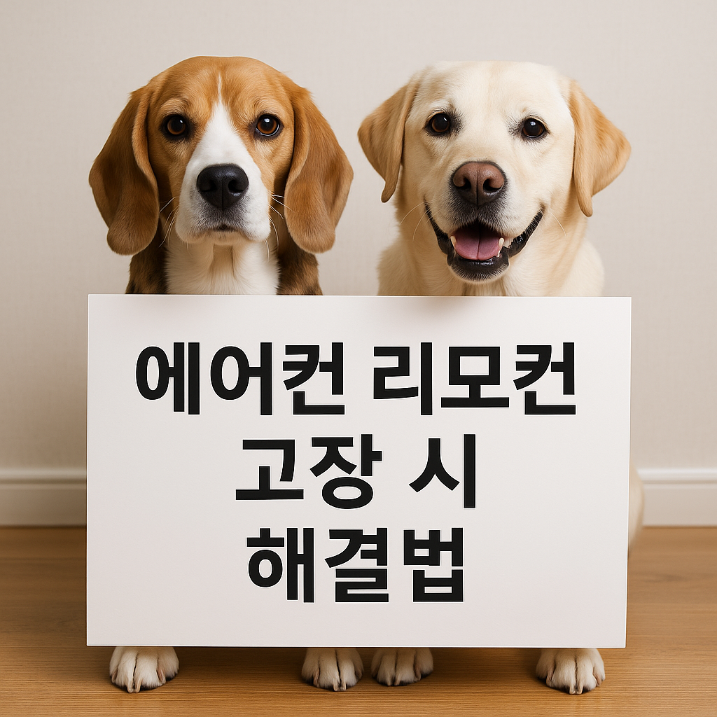 에어컨 리모컨 고장시 해결법