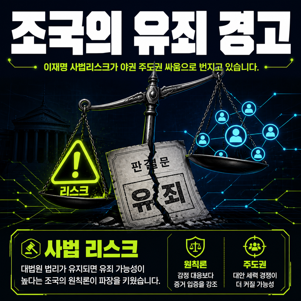 조국의 유죄 경고
