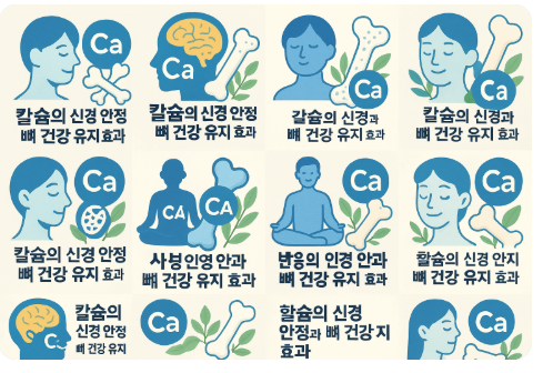 칼슘의 신경 안정과 뼈 건강 유지 효과