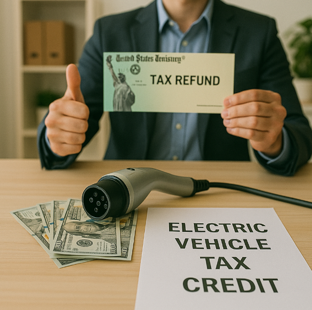 전기차 절세를 의미하는 사진