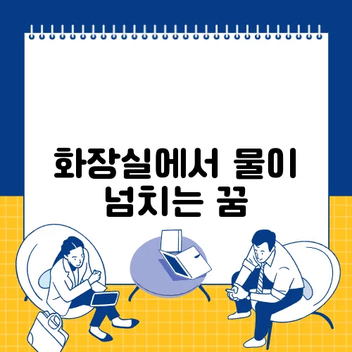 화장실에서 물이 넘치는 꿈