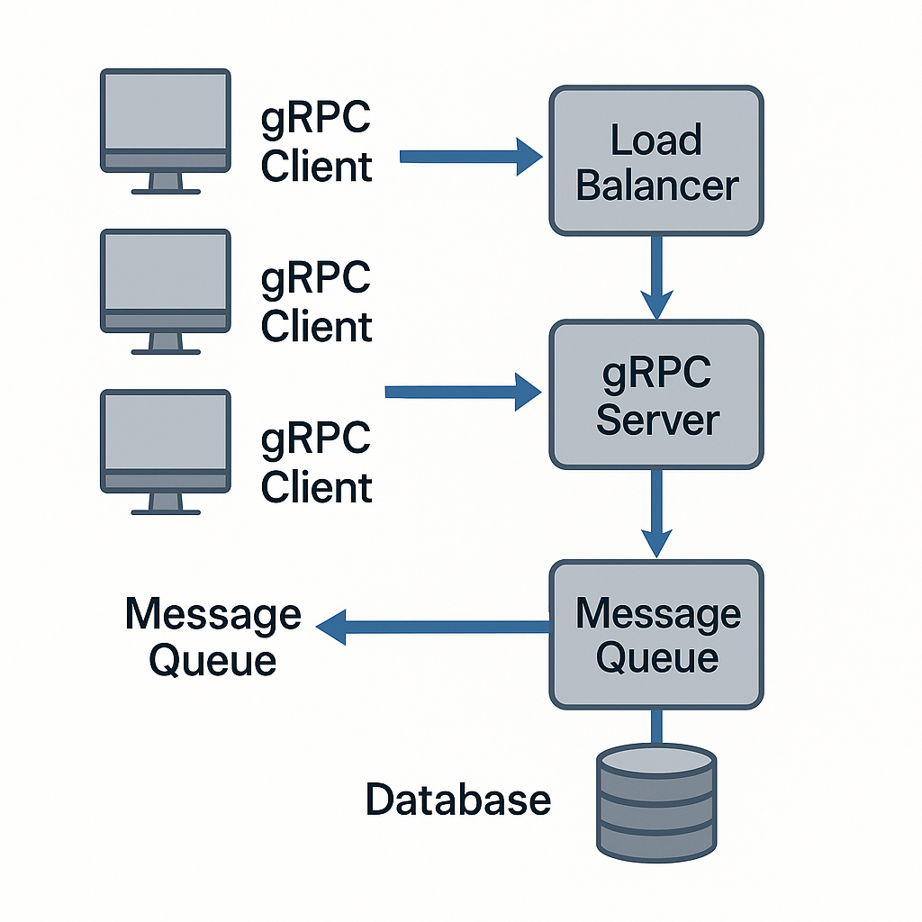 실시간 채팅 애플리케이션 아키텍처 다이어그램