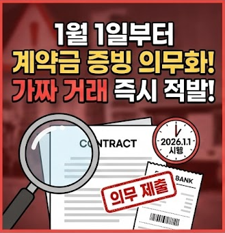 부동산 계약금 증빙 의무화