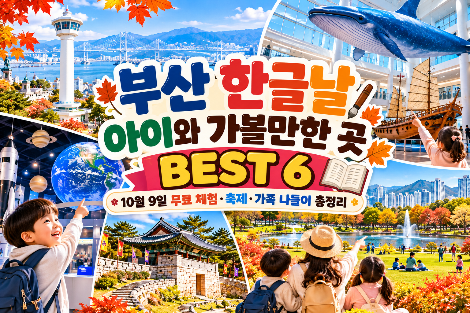 부산 한글날 아이와 가볼만한 곳 BEST 6|10월 9일 무료 체험·축제·가족 나들이 총정리 관련 사진