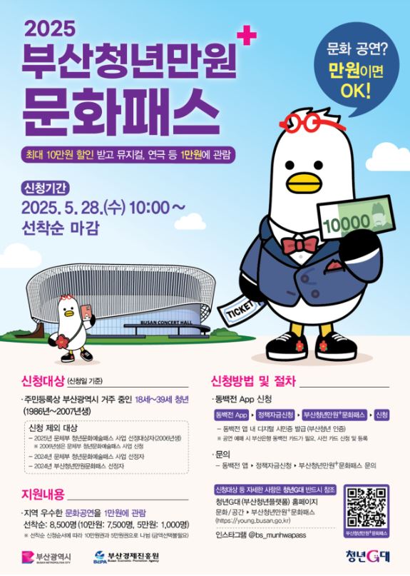 부산청년만원문화패스 신청방법