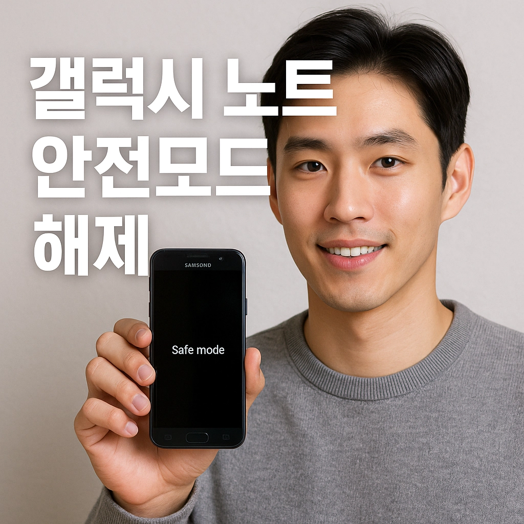 갤럭시 노트 안전모드 해제 방법 3가지 총정리 (2025년 최신)