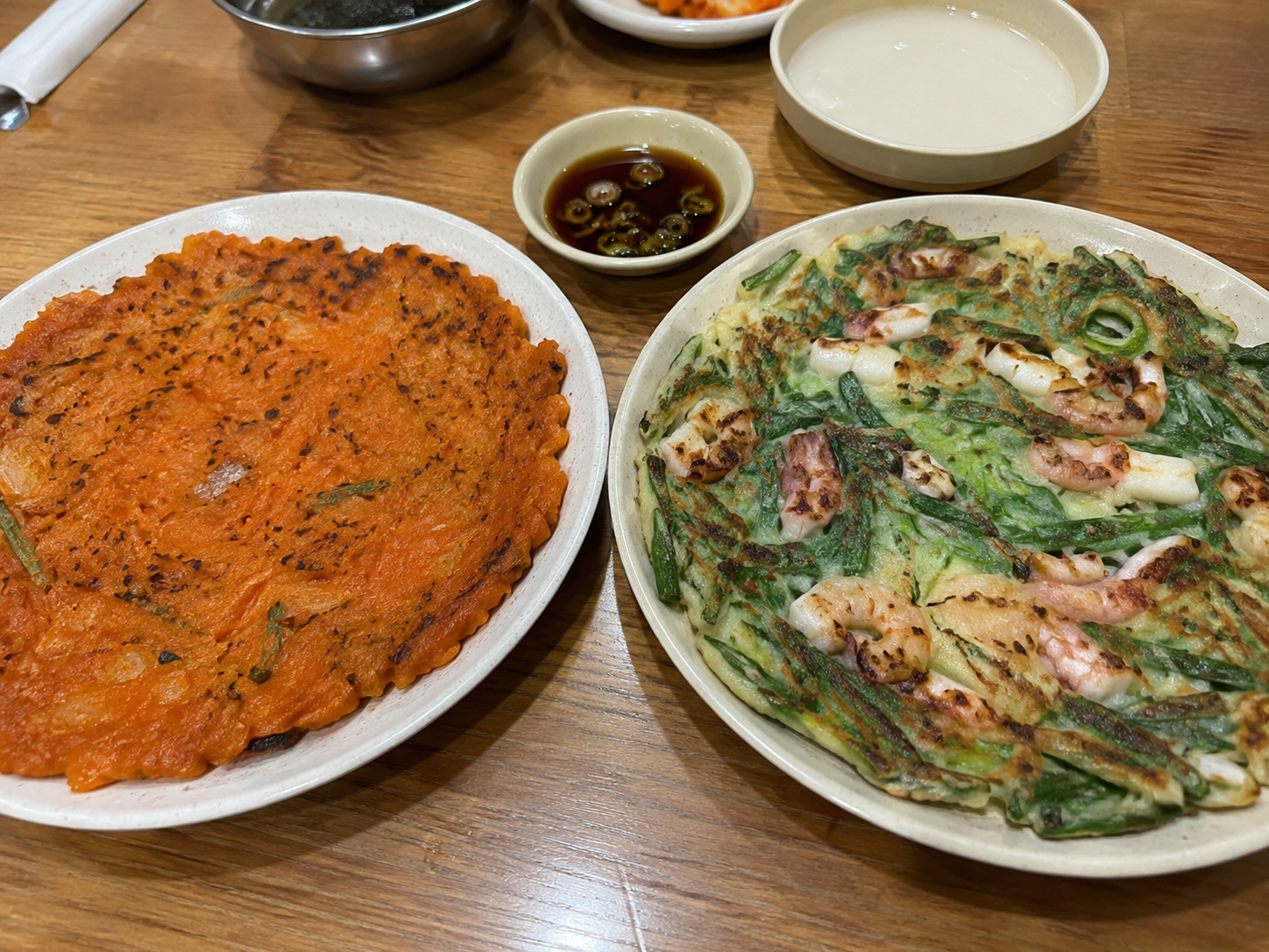 김치전 &amp; 해물파전 완성 사진