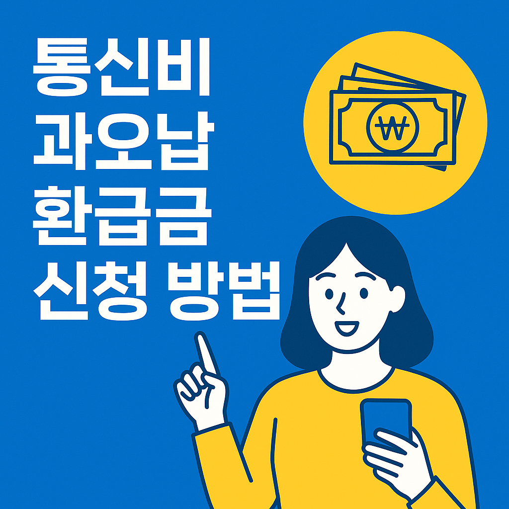 통신비 과오납 환급금 신청 방법