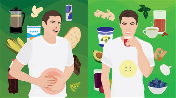 장염 빨리낫는법 음식구분 이미지