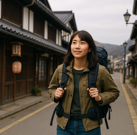 워킹홀리데이를 하며 여행하는 모습입니다.