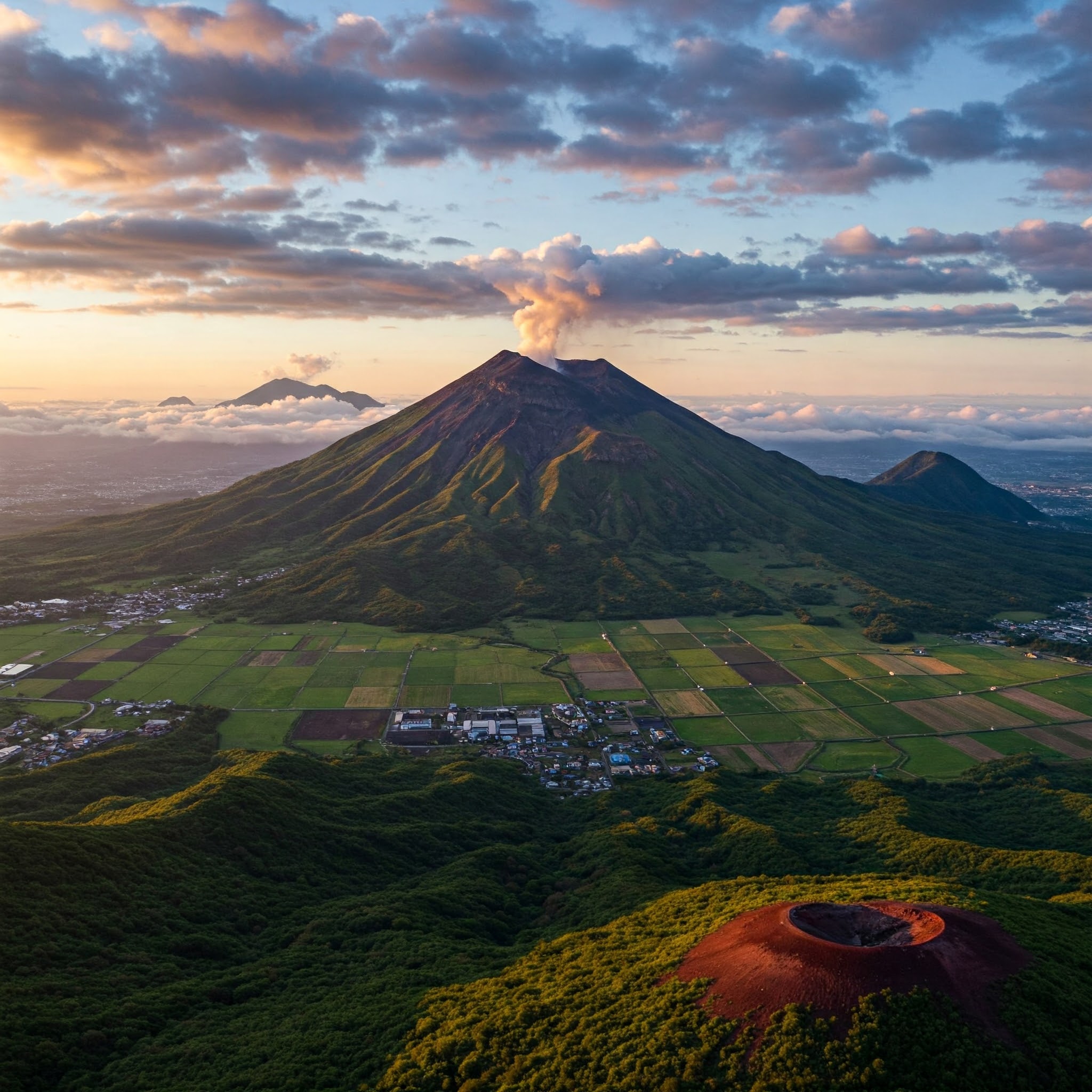 구마모토현 아소 대자연 전경