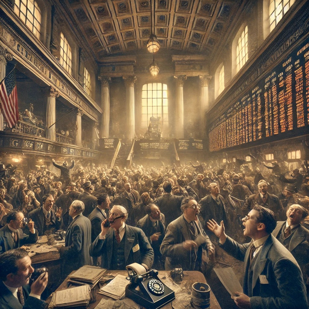 1929년 대공황이전 광란의 주식시장