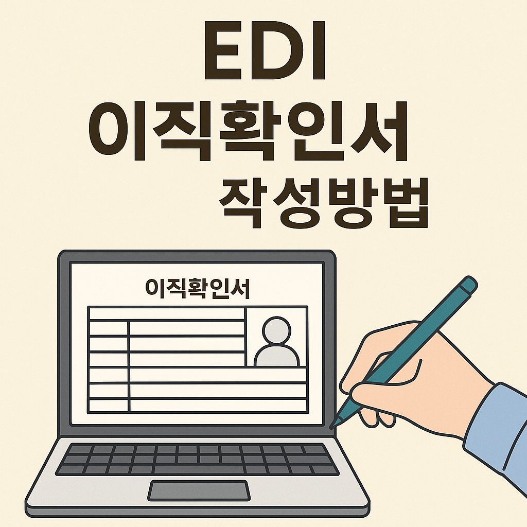EDI 이직확인서 작성방법