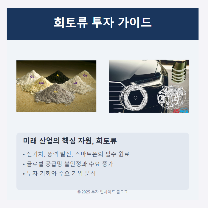 2025년 주목해야 할 희토류 관련주 TOP 10: 미래 산업의 핵심 투자처는?