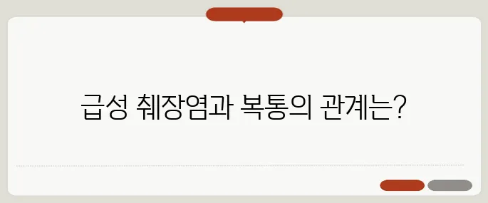 급성 췌장염 증상 극심한 복통의 원인