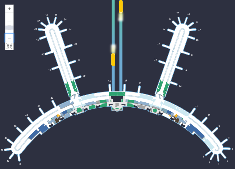 인천공항 제1여객터미널 탑승동(101번~132번)