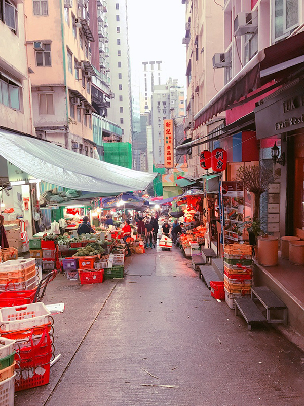 혼돈 그 자체였던 홍콩 시장 모습