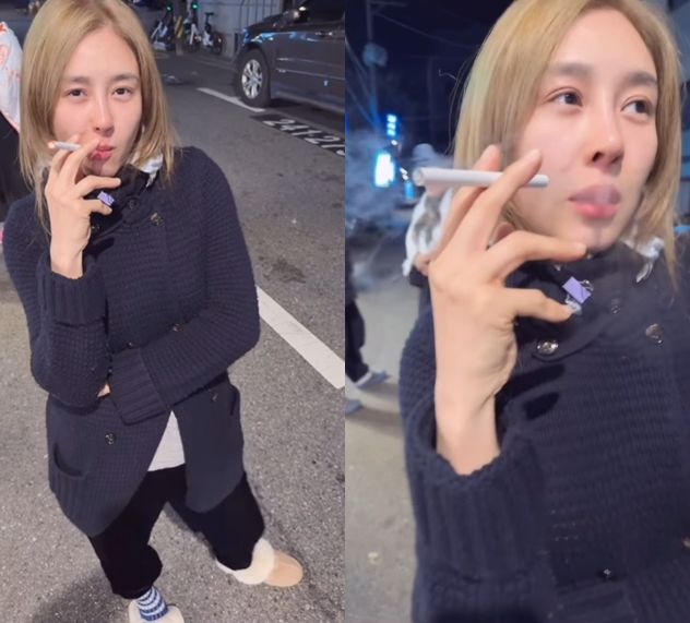 옥주현 흡연