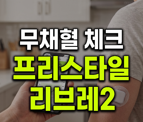 연속혈당측정기 프리스타일 리브레2 무채혈 사용법과 실제 사용 포인트