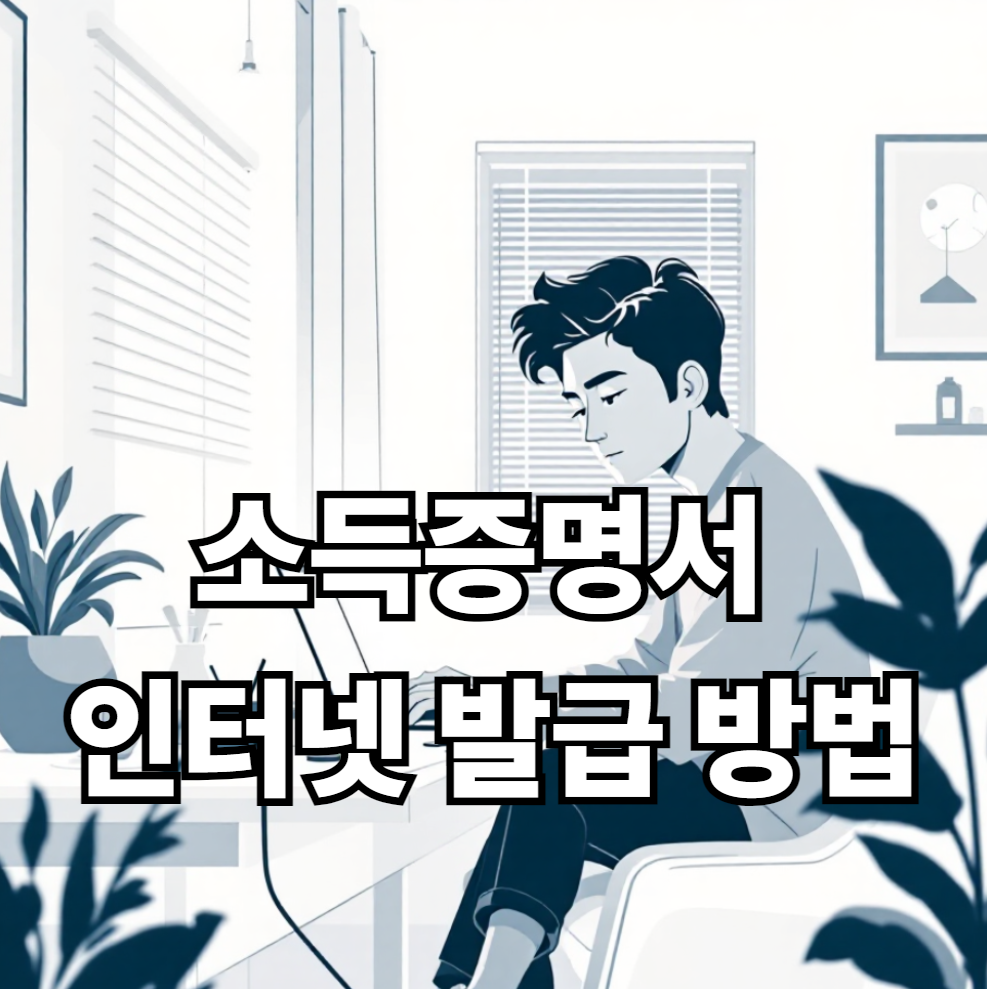 소득증명서 인터넷 발급