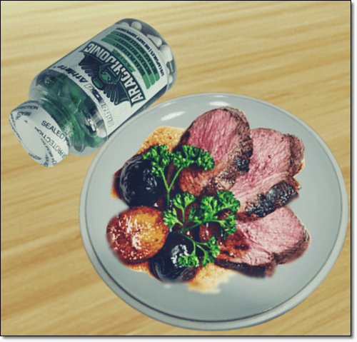 아라키톤 보충제와 소고기