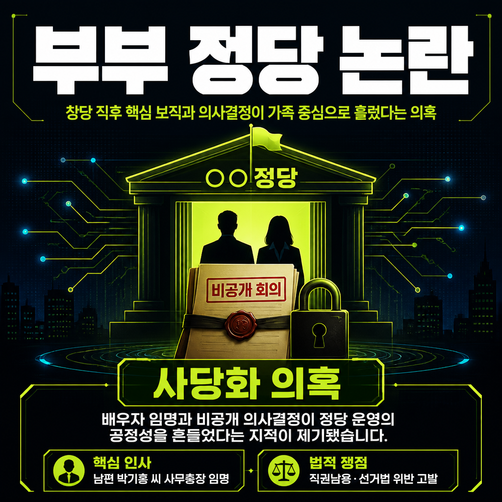 부부 정당 논란